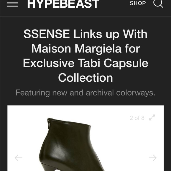 Tabi black ankle boots with stiletto heel - Picture 2 of 7